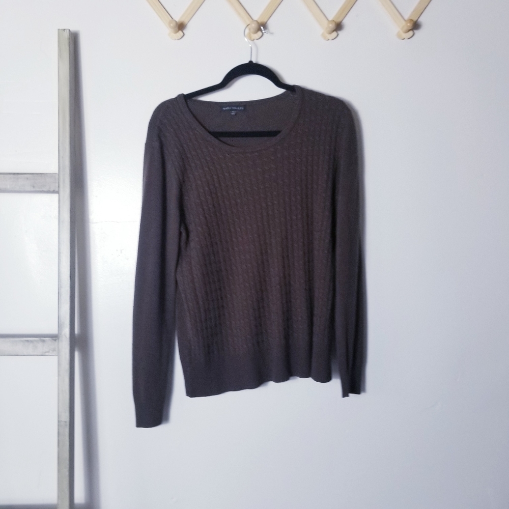 NAPA VALLEY BROWN SWEATER SIZE MEDIUM